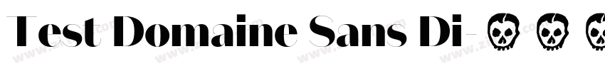 Test Domaine Sans Di字体转换
